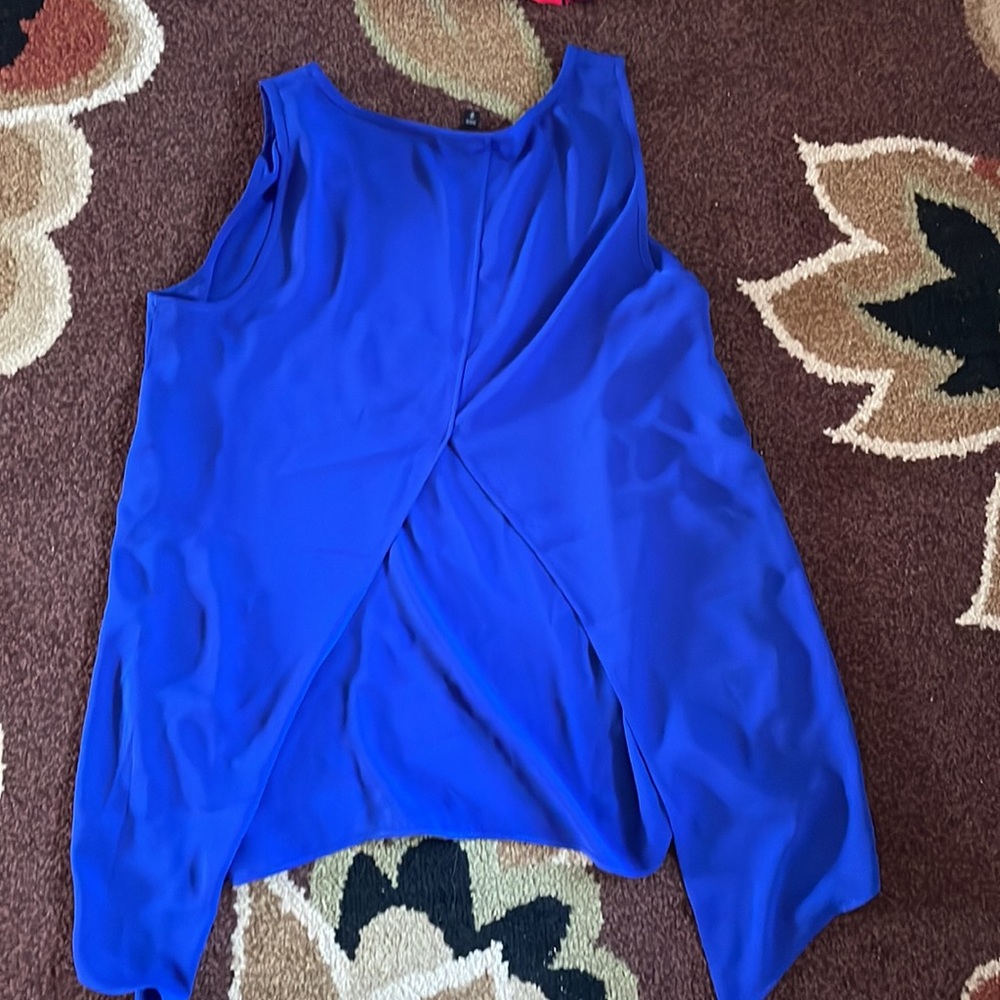 Blue Tank Top with split back - Picture 3 of 3